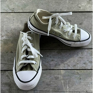 Converse All Star Chuck Taylor Low Top Shoes Size Men's 3 Woman's 5 Olive Green